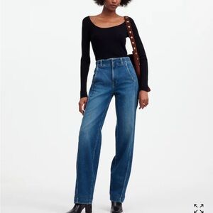Madewell Blue Flare & Wide Leg Jeans